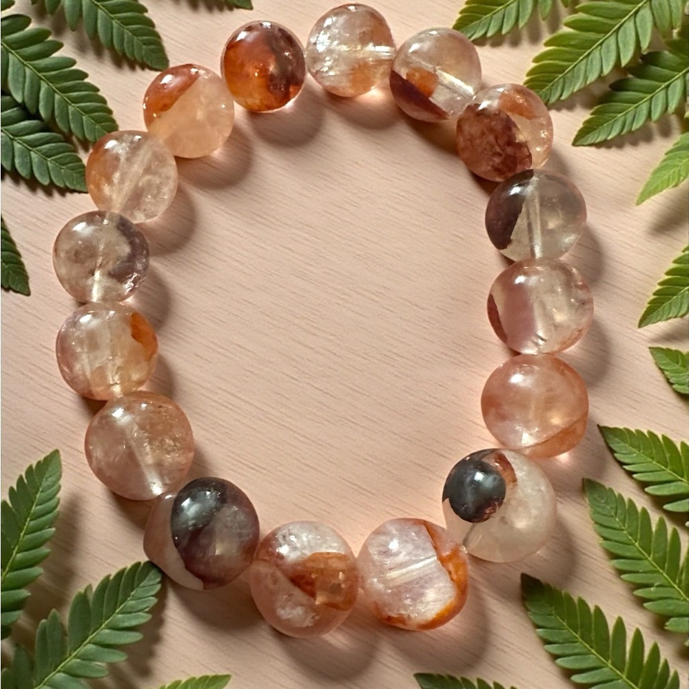 Fire Quartz Crystal Bracelet